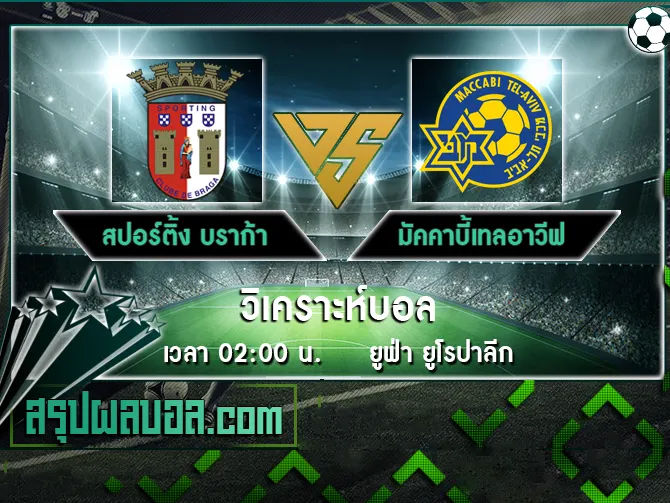 สปอร์ติ้ง บราก้า vs มัคคาบี้เทลอาวีฟ